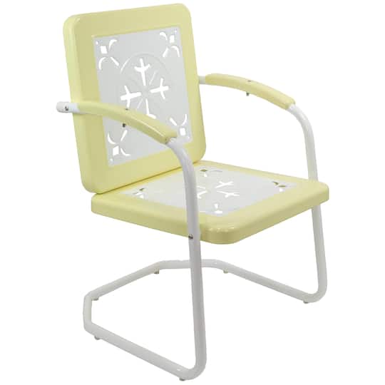 35" Square Outdoor Retro Tulip Armchair